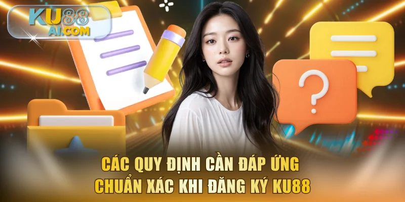 Các quy định cần đáp ứng chuẩn xác khi đăng ký KU88