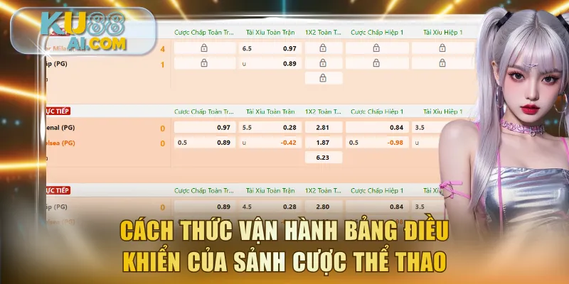Cách thức vận hành bảng điều khiển của sảnh cược thể thao