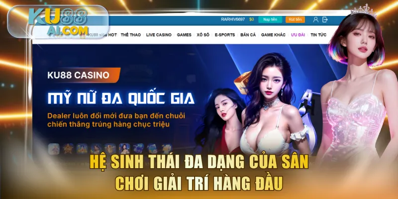 Hệ sinh thái đa dạng của sân chơi giải trí hàng đầu