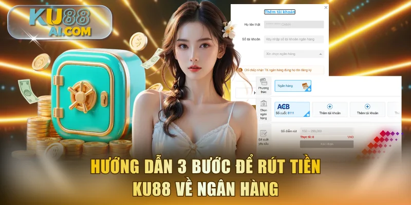 Hướng dẫn 3 bước để rút tiền KU88 về ngân hàng