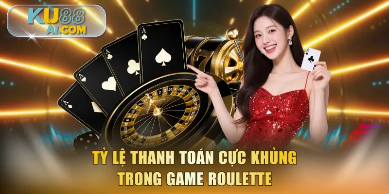 Tỷ lệ thanh toán cực khủng trong game Roulette