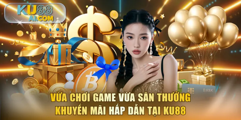 Vừa chơi game vừa săn thưởng khuyến mãi hấp dẫn tại KU88